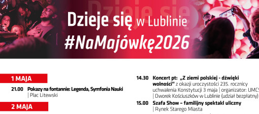 #NaMajówkę2026 w Lublinie z Polonezem, pokazami i spacerami